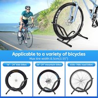 Bike Floor Stand Bikes Bicycle Rack for Outdoor and Indoor,Front Rear Wheel Storage Bicycle Freestanding Parking Stand Holder