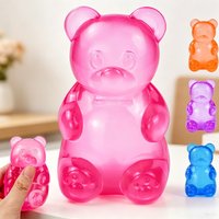 Slow Rebound Tiny Bear Maltose Squishy Stress Ball Silky Pinch Fidget Sensory Toy Anti-Stress Anxiety Relief Decompression Tool