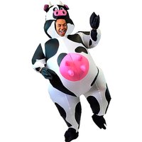 Inflatable Costume Air Blow-up Deluxe Halloween Cow Costume