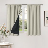 Simple High Blackout Curtains Solid Color Suitable for Bedroom Living Room Balcony Bay Window Home Decoration 1/2PCS
