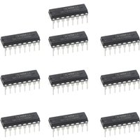 10PCS SN74HC595N 8-bit Serial-in, Serial or Parallel-out Shift Register with Output Latches; 3-state