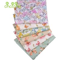 Printed Twill Cotton Fabric Set,DIY Sewing Quilting Material,Home Decor Textile,Eco-friendly Reactive Dyeing,Floral Series,26C29