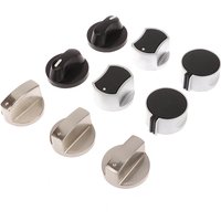 2PCS 6/8MM Gas Cooker Accessories Assembly Button Universal Silver Gas Stove Knobs Cooker Oven Control Switch