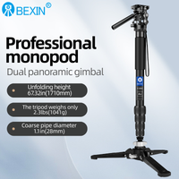 BEXIN P285A,Camera Monopod,Aluminum Professional Video Monopod with Tripod Base,Suitable for SLR Cameras and Camcorde