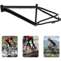 26-Zoll Fahrradrahmen aus Aluminiumlegierung, Carbonfaser-Rahmen, Mountainbike-Rahmen, Schwarz/Orange