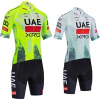 AliExpress EFAPEL 2026 New Yellow Cycling Jersey UAE Team Bike Jersey Shorts Set Men Women Quick dry Ropa Ciclismo Pro Bicycle T-Shirt Clothing