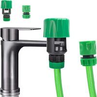 2Pcs Kitchen Tap Hose Connector Water Pipe Connectors Adapter Hose Pipe Tap Connector Pipe Connector Mixer Tap Hose Connector