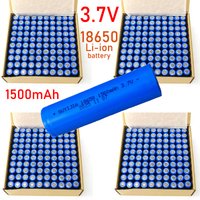 18650 Battery 1500mAh Battery 3.7V Lithium Ion Rechargeable Battery for Counter Lamp Flashlight 18650 Batteries +Free Charger