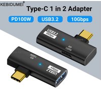 USB C OTG Cable Adapter Type C to USB3.2 10Gbps PD100W Fast Charging Data Adapter for Samsung Huawei Xiaomi Laptop Tablet