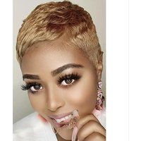 HAIRJOY Synthetic Hair Pixie Cuts Hair Wigs African American Short Wig for Women