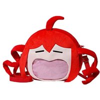 Anime Kasane Teto Cosplay Bag Backpack Kawaii Plush Shoulders Bag Transparent Knapsack Accessories Prop Gift Red
