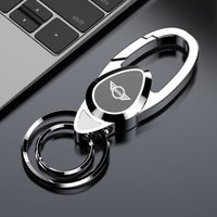 3D/Metal Car Emblem Key Chain Rings Holder for BMW Mini Cooper Countryman Clubman R55 R56 R60 F54 F55 F56 Styling Accessories