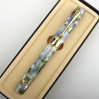 Jinhao New Centennial 100 Fountain Pen 18KGP Golden Plated M Nib Resin Ink Pen With A Converter Business Office Gift Pen