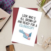 1PC Funny Birthday Prank Cards,Interesting Doctor To Do The Examination For Family, Naughty Funny Cards For Sister And Brother