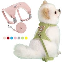Cute Pet Harness Leash Set for Small Mid Dogs Cat Walking Lead Chihuahua Bunny Vest Harness Poodle Collar Leash Dog Accessories
