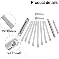 Kalimbas 8 Tone Piano Key Set Steel Thumb Fiddle Shrapnel With Keys Bridge Tuning Replacement Accessories