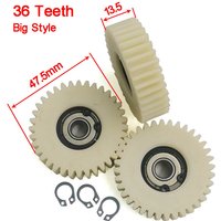 36T Big Motor Gear of Electric Vehicle 47.5mm Diameter E-bike 608 Bearing Pinion Parts 36 Teeth 3PCS