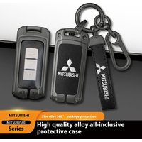 Car Zinc Alloy Key Case Bag Metal Key Shell For Mitsubishi Outlander Pajero L200 Triton Colt Lancer EX Evolution X Ralliart Asx