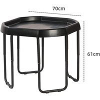 70cm Mixing Tray with Stand Children Plastic Black Sensory Play Table Water Sand Messy Tuff Tray