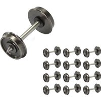 Evemodel Trains Part 12pcs HO Scale 1:87 36" Wheel sets Metal DC Wheels Metal Axles C8721
