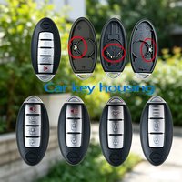 Car Key Case Shell Housing for Nissan Qashqai Juke J10 J11 X-Trail T32 T31 Kicks Tiida Pathfinder Maxima Altima Versa Sylphy