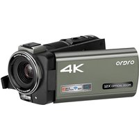 ORDRO AX60 4K Live Streaming Camera Digital Camcorder 12x Optical Zoom Big Touchscreen for YouTube Vlog Videos Photographs