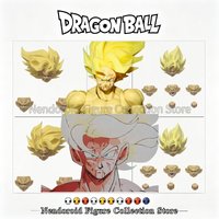 In Stock Dragon Ball Z Super Saiyan Son Goku Head Sculpt Accessory Pack Super Saiyan Replacement Head Model Kit