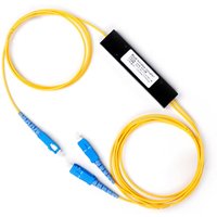 5PCS/lot SC UPC 1X2 PLC Singlemode Fiber Optical Splitter FBT Optical Coupler 1X2 Fiber Optical Splitter