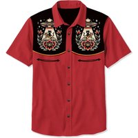 2025 Men's Summer Alien Cat Pattern Casual Short Sleeve Shirt Breathable Quick Drying Comfortable Shirt High Quality Men's Top