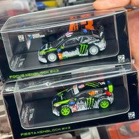 Mini Station Die Cast Car Model 1 64 Ken Block 43 Ford Fiesta Miniature Alloy Magic Claw Coating Festival Gift For Collectors