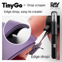 Ray Tiny Go Drop Scraper 0.2mm-1.4mm Model Making Curved Step Scraper Kits Hobby DIY Tool