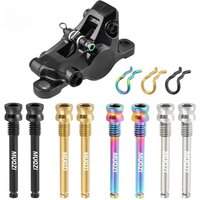 AliExpress NONE 2pcs Titanium Bolts Bicycle Disc Brakes Caliper Lightweight Mounting Screws Road MTB Disc Brake Pad Bolts with Fixing Clip