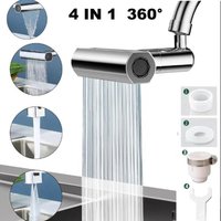 4 IN 1 Sink Waterfall Kitchen Faucet Bubbler Splash-proof 360° Bathroom Skin Basin Tap Extender Water Adapter For Kitchen Sink