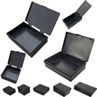 Flip-top Box Resistors Storage Tool Box ESD Box Flap Small Black Antistatic Case Conductive Plastic Box
