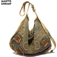 Women Bag Fashion Travel Crossbody Casual Denim Bag New Trend Hobos High Quality Female Shoulder Messenger Totes Large Capacity