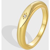 925 Sterling Silve Fashion Wedding North Star Ring For Women Cubiz Zircon Finger Rings Female Engagement Jewelry Accessories