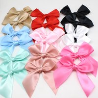 30PCS/lot 100mm Mix Color Ribbon Bows Handmade Flowers tie Sewing Accessories DIY Decoration Appliques Crafts