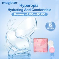 (+1,00~+10,00) MAGITSER Hyperopia Power Kontaktlinsen und HD-Linsen für Weitsichtigkeit, atmungsaktiv und weich, 14,0 mm, 8,5 mm, 6 Monate haltbar