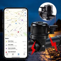 Bike Bell For Apple AirTag Waterproof Handlebar Mount Bicycle Bell Hidden GPS Tracker Cycling Bike Accessories