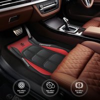 4Pcs Racing Style Design Car Floor Mats - Premium Front and Rear Seat Floor Pads with Soft Footpads - Accessories for Women