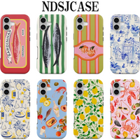 Luxury Clmj Fresh Berry Phone Case for IPhone 17 17e 16e 16 15 14 13 12 11 X XS XR Air Pro Max Plus Double-layer Back Cover