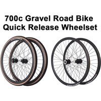 700c Gravel Road Bike Quick Release Wheelset Wheelset 30MM 32H Disc Brake Quick-Release Front and Rear Bearing Wheel Hubs