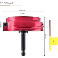 1pc PVC Pipe Reamer 6.35mm Hex Shaft PVC Fitting Saver For Water Lines Drain Lines Vent Lines Pipe Reamer Tool