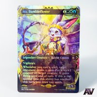 Commander Bloomburrow BLC Ms. Bumbleflower Squirrel General the Mind Sculptor Borderless Foil Replica Proxy Cards