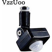 VzzUoo 85-265V IP65 Motion Sensor Adjustable PIR Switch Ultrathin LED Flood Light PIR Waterproof Outdoor Motion Sensor Detector