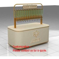 custom.Custom Detachable Perfume Display Cabinet Kiosk Decoration Design Perfume bar Mobile Cart