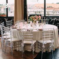5 Pcs Hot Crystal Chiavari Detachable Clear Acrylic Resin Funiture Wedding Chair For Wedding Moment Or Hotel Party