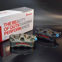 M50s Radiator One-Piece Front Caliper, Universal Caliper Conversion Kit for Dual Disc Shock Absorption Motorcycles