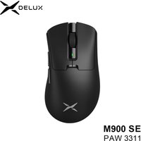 Delux M900 SE Wireless Gaming Mouse Ergonomic Mice PAW3311 12000DPI Lightweight 63g for Right Big Hands PC Laptop Gamer
