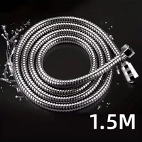 1.5mShower Hose, Upgrade Stainless Steel Shower Tube, Anti-Kink and Leak-Proof, High Pressure Resistance, Universal G 1/2 Connec